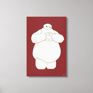 Toile Baymax Amour