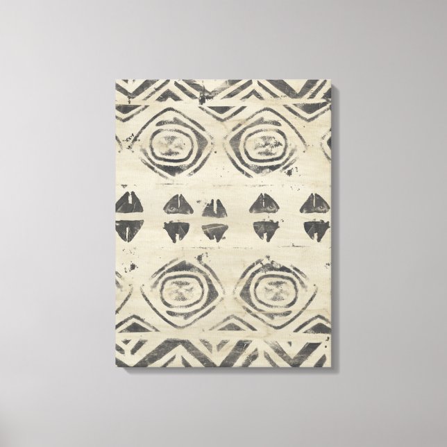 Toile Bazar motif - Formes arrondies et géométriques (Recto)