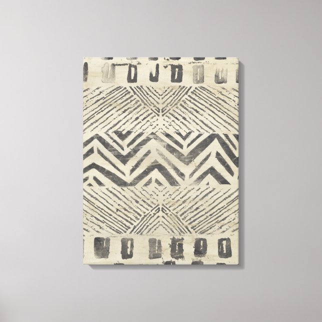 Toile Bazar motif - Formes géométriques (Recto)