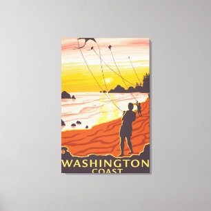 Toile Beach & Kites - Côte de Washington