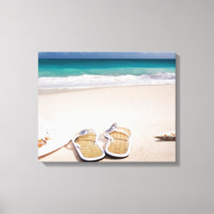 Toile "BEACH LIFE" Rêves de la mer et Mur de sable