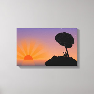 Toile Beau coucher de soleil   Zazzle_Growshop.