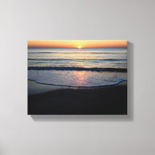 Toile Beau lever de soleil sur l'océan