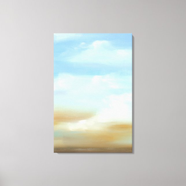 Toile Beau paysage avec nuages fluides (Recto)