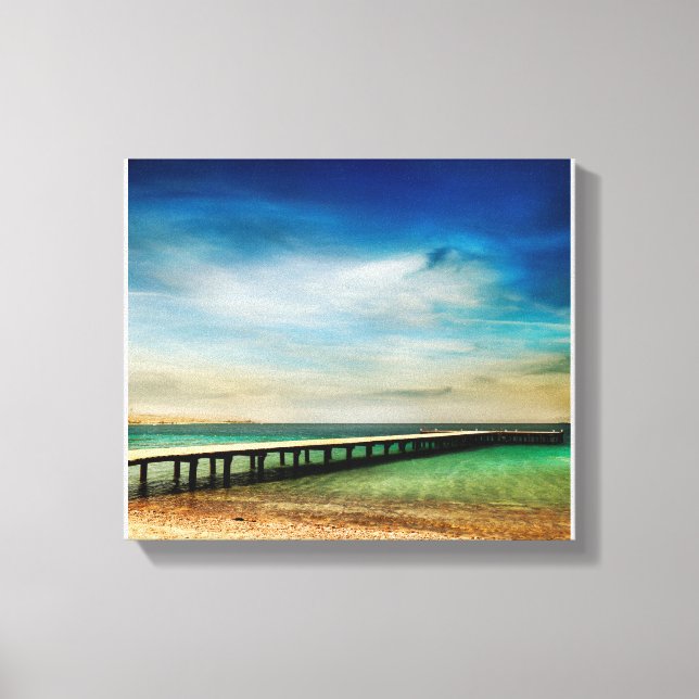 Toile Beau paysage de plage (Recto)
