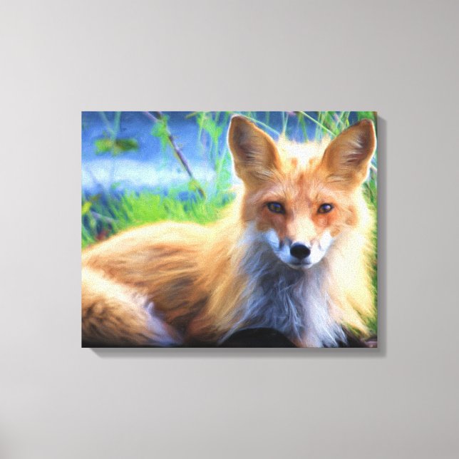 Toile Beau Renard Rouge (Recto)