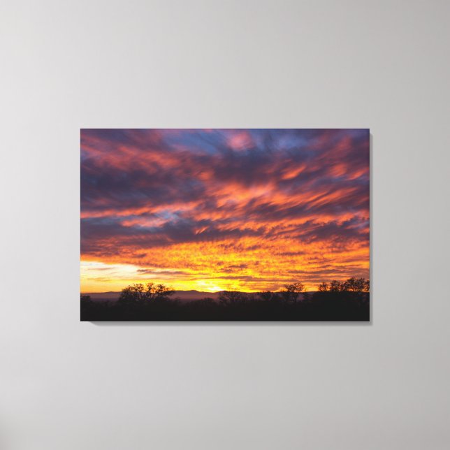 Toile Beau Sunset Canvas Triptych art (Recto)