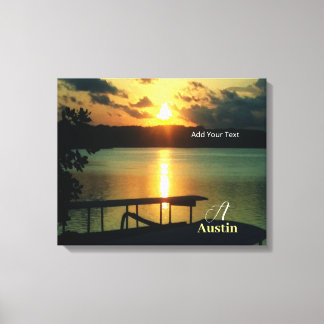 Toile Beau Sunset Sea Sky Beach Bateau À Bali Custom