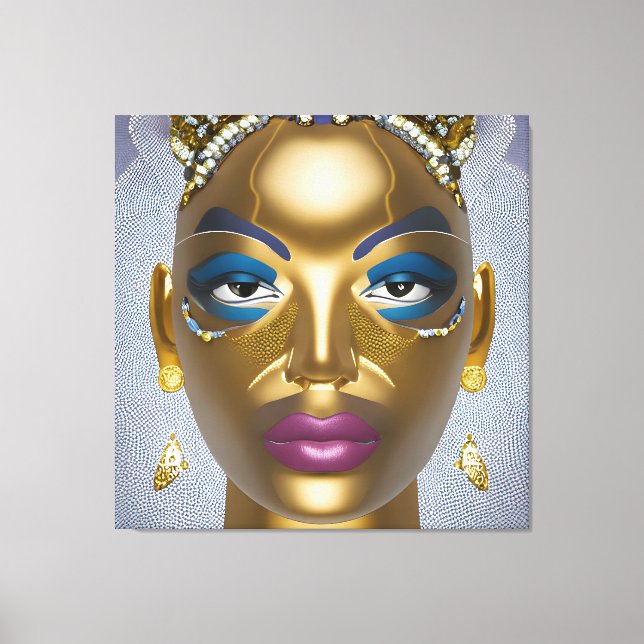 Toile Beauté africaine sophistiquée : Mois de l'histoire (Recto)