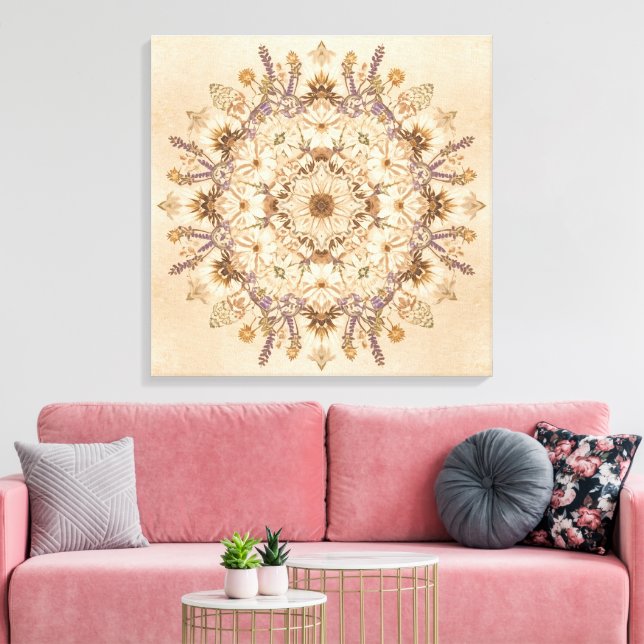 Toile "Beautiful Sacred Mandala Wall Art (Insitu(Salon))