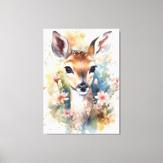 Toile Bébé mignon cerf