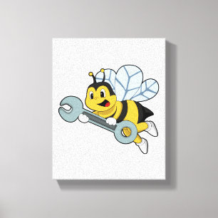 Toile Bee as Mechanic with Wrench