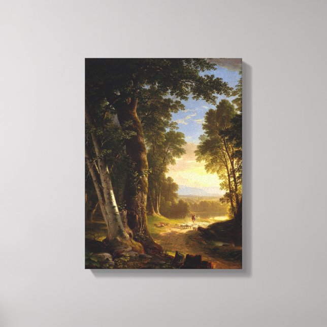 Toile Beeches Asher brown Durand (Recto)