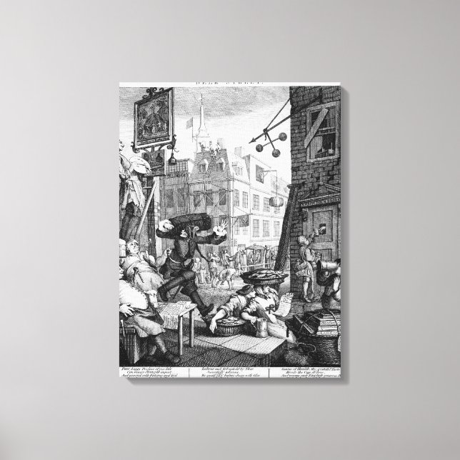 Toile Beer Street, 1751 (Recto)