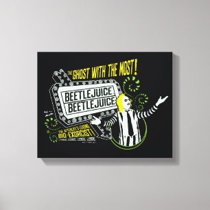 Toile Beetlejus   Marquee "Ghost With The Most"