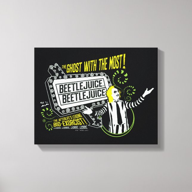 Toile Beetlejus | Marquee "Ghost With The Most" (Recto)