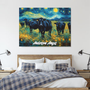 Toile Belle Battle d'Angus Noir