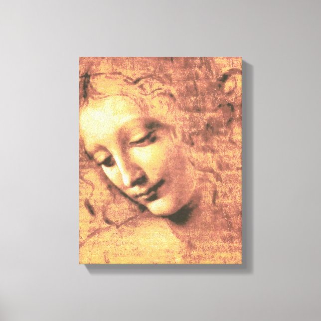 Toile Belle Femme de Léonard de Vinci (Recto)