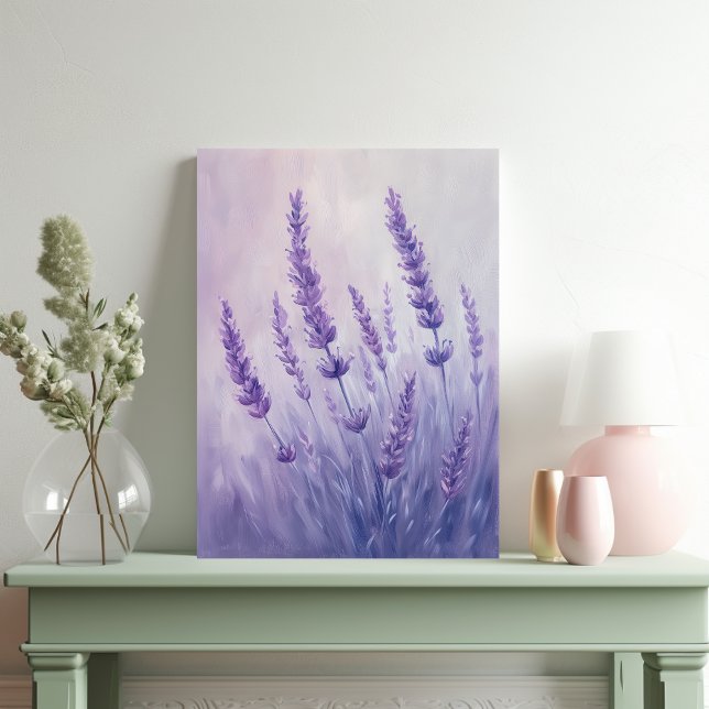 Toile Belle Illustration Lavender Pastel (Créateur téléchargé)