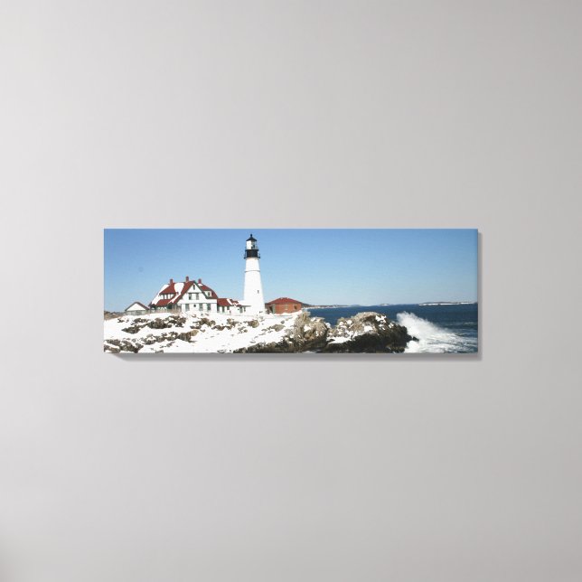 Toile Belle journée d'hiver à Portland Head Light (Recto)