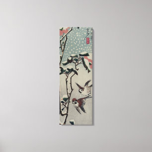 Toile Belle peinture japonaise ancienne d'oiseaux et de 