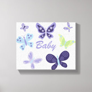 Toile Belle Pépinière de papillons (10"x8")