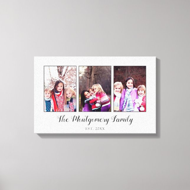 Toile Belle photo de famille (Recto)