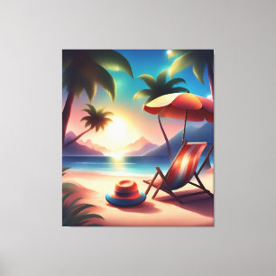 Toile belle plage