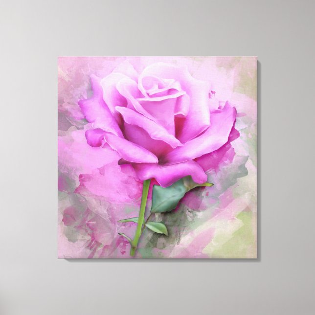 Toile Belle rose rose rose (Recto)