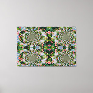 Toile Belle roses roses rouges rétro aquarelle fleurie