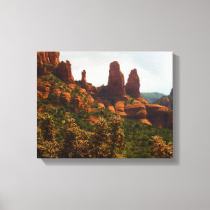Toile Belle scène désertique de Sedona Red Rocks