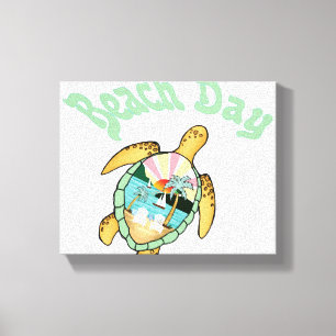 Toile Belle Tortue De Mer Dans L'Eau
