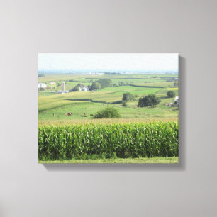Toile Belle vue Pittoresque de la ferme Amish Wisconsin