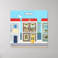 Belles maisons portugaises avec tuiles ou azulejos