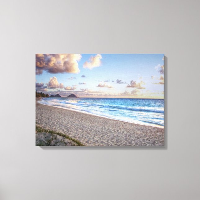 Toile Bellows Beach, Oahu, Hawaii (Recto)