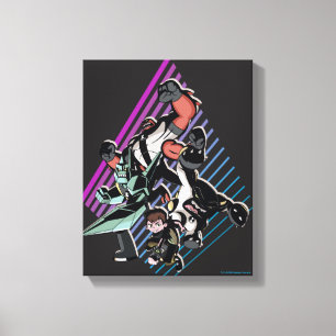 Toile Ben 10 Retro Alien Group Graphic