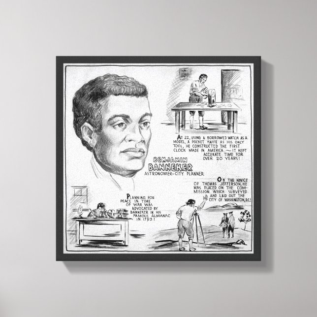 Toile Benjamin Banneker : Black Scientist & Revolutionar (Recto)