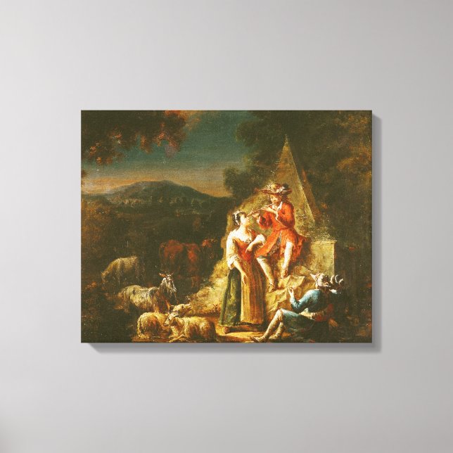 Toile Berger Jouer une Flûte (Recto)