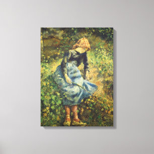 Toile Bergère par Camille Pissarro, Beaux-arts vintage