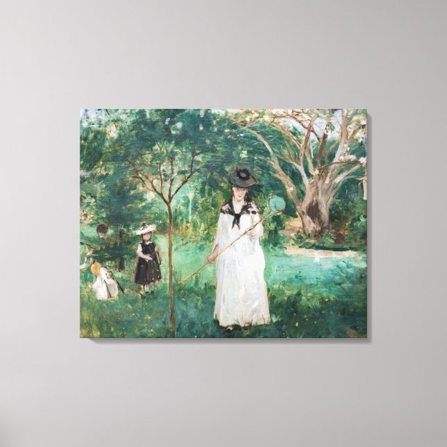Toile Berthe Morisot - La chasse aux papillons (Recto)