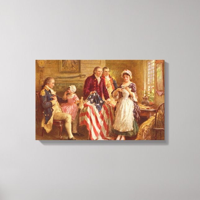 Toile Betsy Ross 1777 par Jean Leon Gerome Ferris Canvas (Recto)