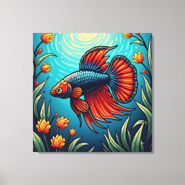 Toile Betta fish (Recto)