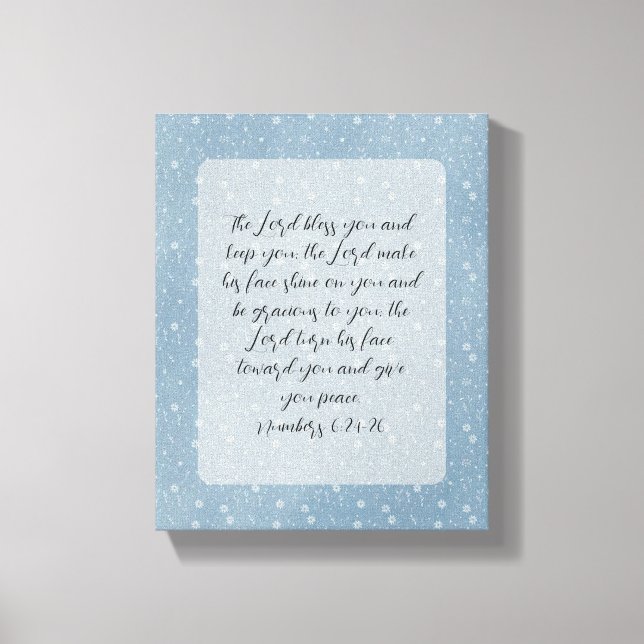 Toile Bible chrétienne Verse Art (Recto)