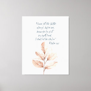 Toile Bible verset Lord Psalm Écriture feuilleté poster