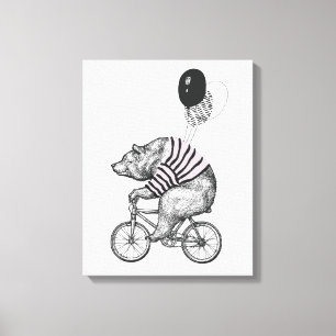 Toile Bicyclette à ballon