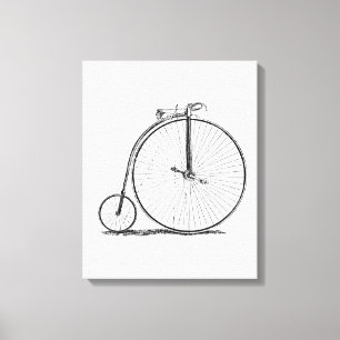 Toile Bicyclette à grande roue Penny Farthing