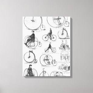 Toile Bicyclette à grande roue Penny Farthing