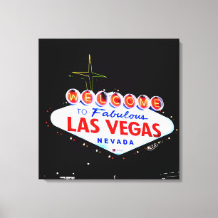 Toile Bienvenue à Fabuous Las Vegas Nevada Sin City