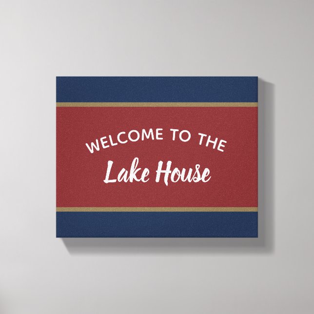 Toile Bienvenue à Lake House (Recto)