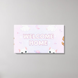 Toile Bienvenue chez vous 